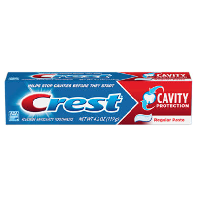 Crest Regular Fluoride Anticavity Toothpaste, 4.2 oz