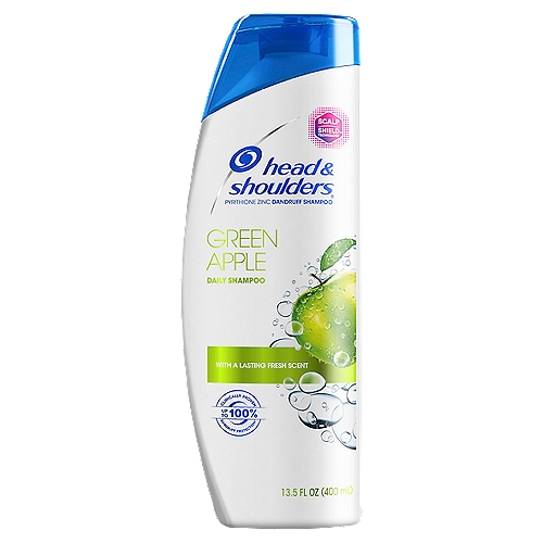 Head & Shoulders Green Apple anti-dandruff shampoo fights dandruff with a crisp green apple scent. pH balanced and gentle enough for everyday use, even on color or chemically treated hair.