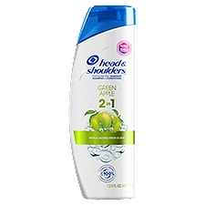 Head & Shoulders Green Apple 2in1 Anti-Dandruff Shampoo+Conditioner, 13.5 Fluid ounce
