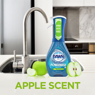 Dawn Ultra Platinum Powerwash Apple Scent Dish Spray Refill 16 fl oz, Soap