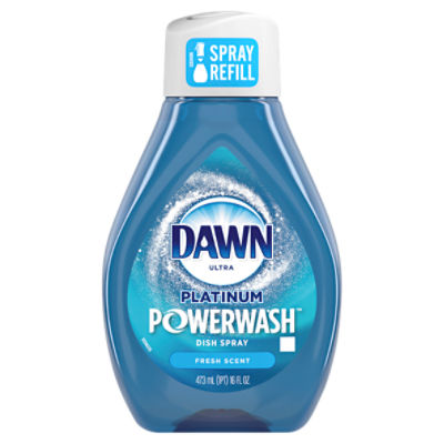 DAWN Ultra Platinum Powerwash Fresh Scent Dish Spray Refill, 16 fl oz