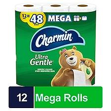 Charmin Ultra Gentle Toilet Paper 12 Mega Rolls, 286 Sheets Per Roll, 12 Each