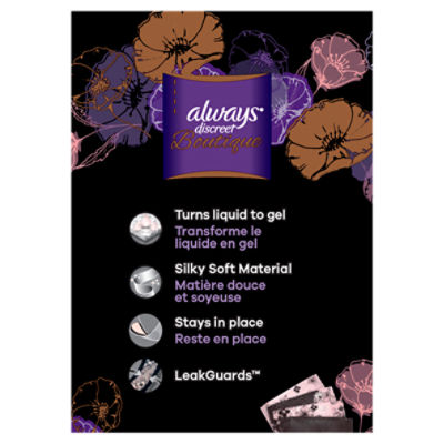 Always Discreet Boutique Incontinence Pads, Heavy Absorbency, Long Length,  28 Count - ShopRite