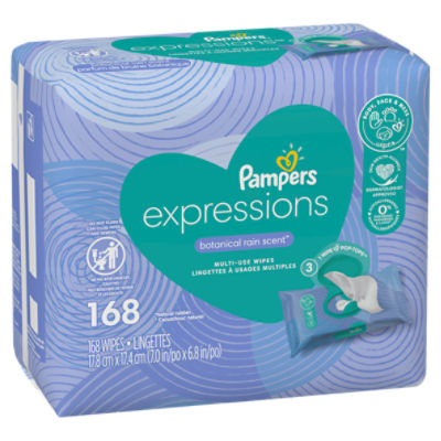 Pampers expressions best sale botanical rain wipes