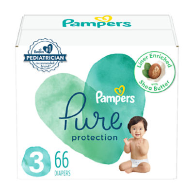 Pampers Pure Protection Diapers Size 3 66 Count