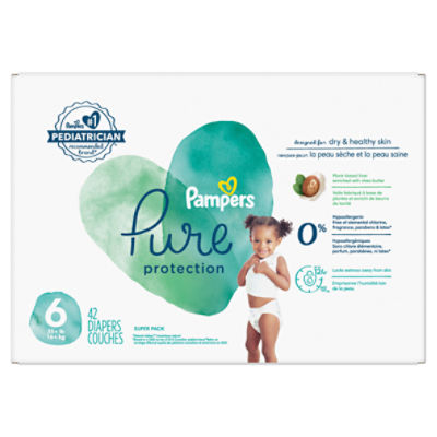 Pampers Pure Protection Diapers Size 6 42 Count