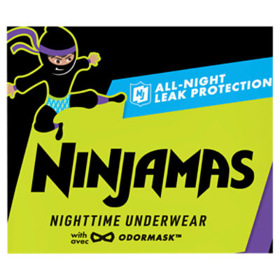 Ninjamas Nighttime Bedwetting Underwear Boy Size S/M 14 Count - ShopRite