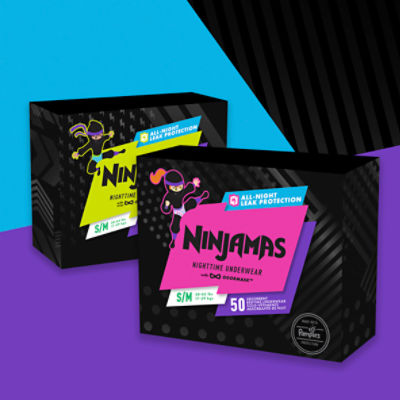 Ninjamas Nighttime Bedwetting Underwear Boys Large (64-95+ lbs), 34 ct -  City Market