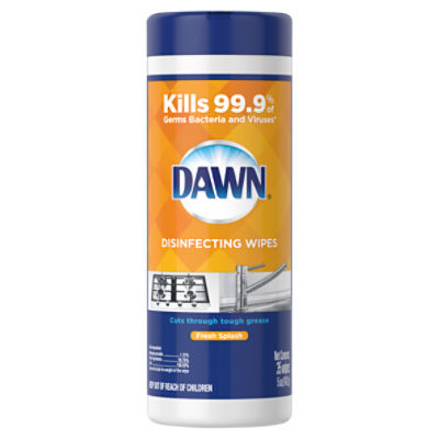 Dawn Fresh Splash Disinfecting Wipes, 35 count, 5 oz