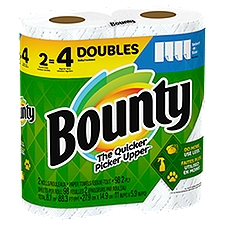 Bounty Select-A-Size White Double Rolls, Paper Towels, 2 Each