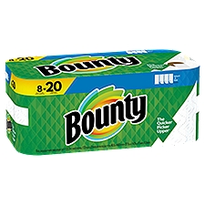 Bounty Select-A-Size Paper Towels, White Double Plus Rolls, 8 Each
