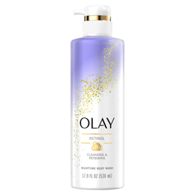 Olay Retinol B3 Cleansing & Renewing Nighttime Body Wash, 17.9 fl oz