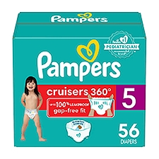 Pampers Cruisers 360 Diapers Size 5, 56 Each, 56 Each