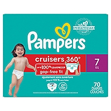 Pampers Cruisers 360 Diapers Size 7 70 Count, 70 Each
