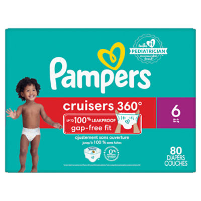 Pampers Cruisers 360 Diapers Size 6 80 Count