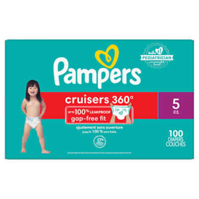 Pampers Cruisers 360 Diapers Size 5 100 Count