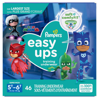 Pampers Easy Ups Training Underwear Boys 4T-5T 18 Count (Packaging May  Vary) : : Baby