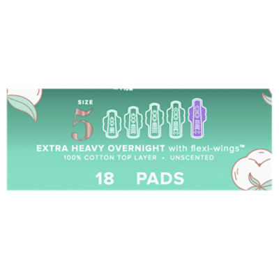 Buy Always Ultra Thin Pads Extra Heavy Overnight with Wings Unscented at