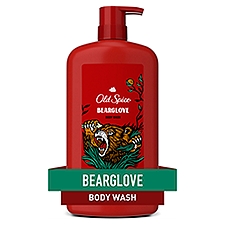 Old Spice Body Wash for Men, Bearglove, Long Lasting Lather, 30 FL OZ