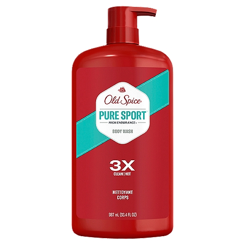 Old Spice High Endurance Pure Sport Body Wash, 30 fl oz
Old Spice High Endurance brings superior protection power to a higher level with a new formula for generating greatness. High Endurance Body Wash for Men confidently cleans your body with a refreshing lather. Because it's a body wash, it cleans, you guessed it, your body—leaving you feeling fresh and manly. High Endurance is formulated to keep you smelling great longer with a long-lasting scent. So when you stand out in a crowd, it's because of how good you smell. Old Spice is a good offense without smelling offensive. Grab Old Spice today, because anything less than Old Spice isn't Old Spice.