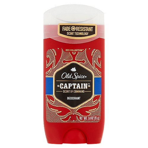 Old Spice Red Collection Captain Scent of Command Deodorant, 3.0 oz