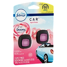 Febreze Car Vent Clips Air Freshener with Downy Scent, 0.14 Fluid ounce