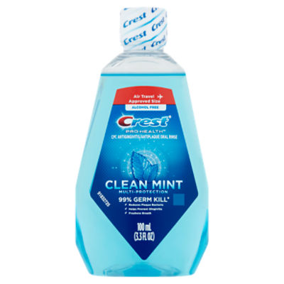 Crest Pro Health Multi-Protection Clean Mint Mouthwash, 3.3 fl oz, 3.3 Fluid ounce