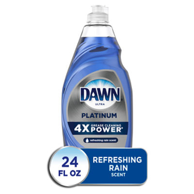Dawn Ultra Platinum Refreshing Rain Scent Dishwashing Liquid, 24 fl oz