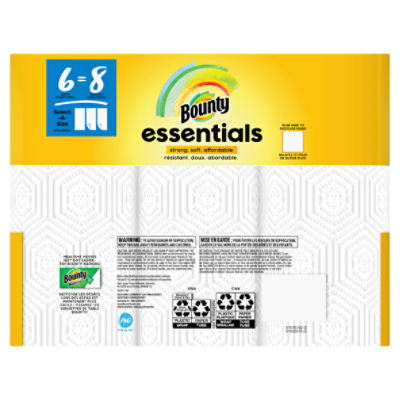 Bounty Essentials Select A Size White Paper Towels 6 count Dearborn
