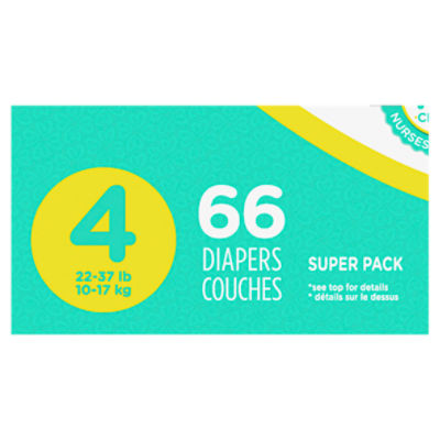 Pampers Swaddlers Overnight Diapers Size 3 66 Count - 66 ea