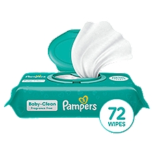 Pampers Fragrance Free Wipes, 72 count, 72 Each