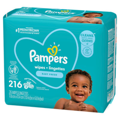 Pampers pop top hot sale wipes