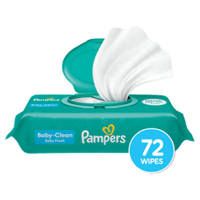 Pampers Baby-Clean Baby Fresh Wipes, 72 count