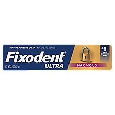 Fixodent Ultra Max Hold Dental Adhesive, 2.2 Ounce