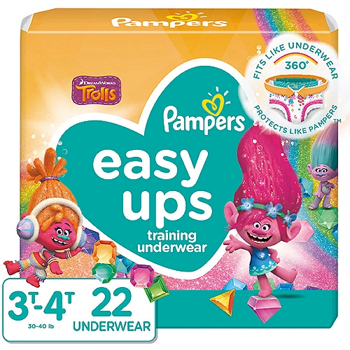 Pampers Easy Ups My Little Pony Training Underwear Jumbo Pack, 3T-4T, 30-40 lb, 22 count