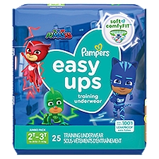 Pampers Easy Ups Boys Training Underwear Size 4, 25 Each