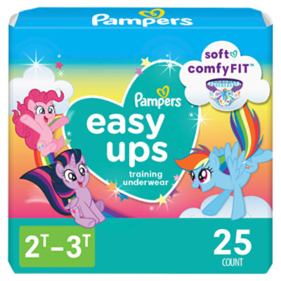 Pampers Easy Ups My Little Pony Training Underwear Jumbo Pack, 2T-3T, 16-34  lb, 25 count - ShopRite