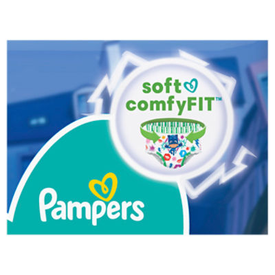 Pampers Easy Ups Training Underwear Girls 3T-4T 22 Count : : Baby