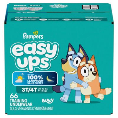 Pampers Easy Ups PJ Mask Training Underwear Super Pack, 30-40 lb, 66 count