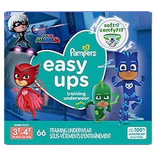 Pampers Easy Ups Boys Training Underwear Size 5, 66 Each