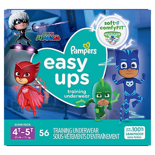 Pampers Easy Ups Training Underwear Boys Size 6 4T-5T 56 Count - The Fresh  Grocer