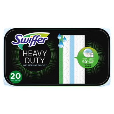 Swiffer Fresh Scent Heavy Duty Wet Mopping Cloths, 20 count