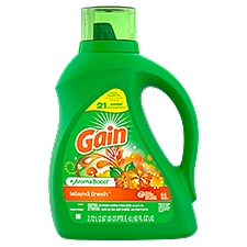 Gain Island fresh + Aroma Booster, Laundry Detergent, 92 Fluid ounce