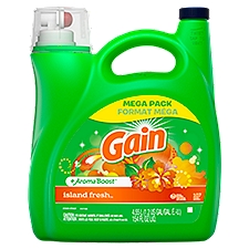 Gain + Aroma Boost Detergent, Island Fresh, 154 Ounce