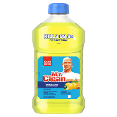 Mr. Clean Antibacterial Summer Citrus MultiPurpose Cleaner Limited Disinfectant, 1.40 qt