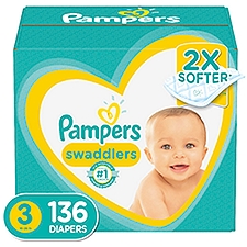 Pampers Swaddlers Active Baby Diaper Size 3 136 Count