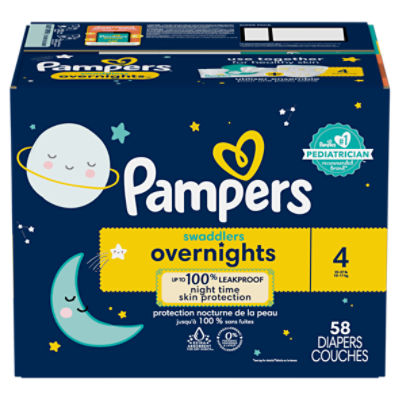 Pampers swaddlers hot sale overnight size 1