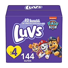 Luvs Pro Level Leak Protection Diapers Giant Pack, Size 4, 22-37 lb, 144 count