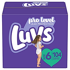 Luvs Pro Level Leak Protection Diapers Size 6 104 Count