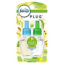 Febreze Odor-Eliminating Fade Defy PLUG Air Freshener Honeysuckle, (1) .87 fl. oz. Oil Refill